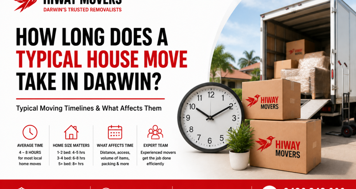 How Long Does a Typical House Move Take in Darwin?