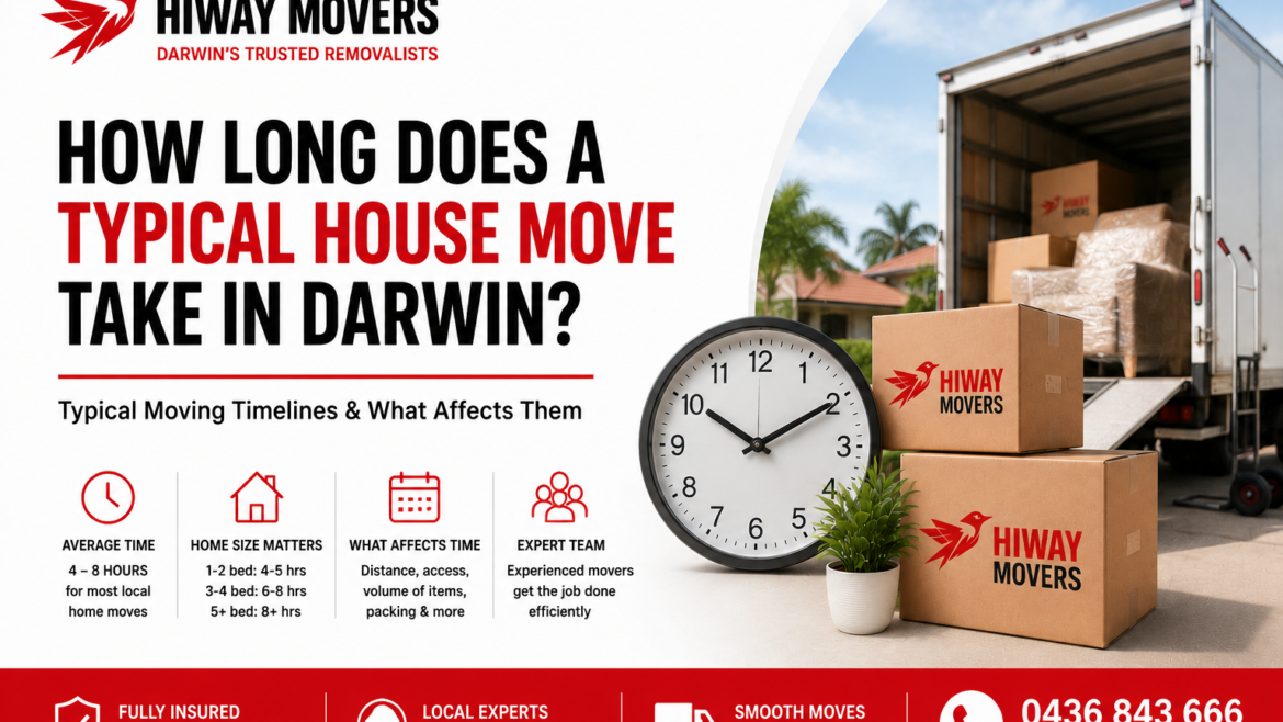 How Long Does a Typical House Move Take in Darwin?