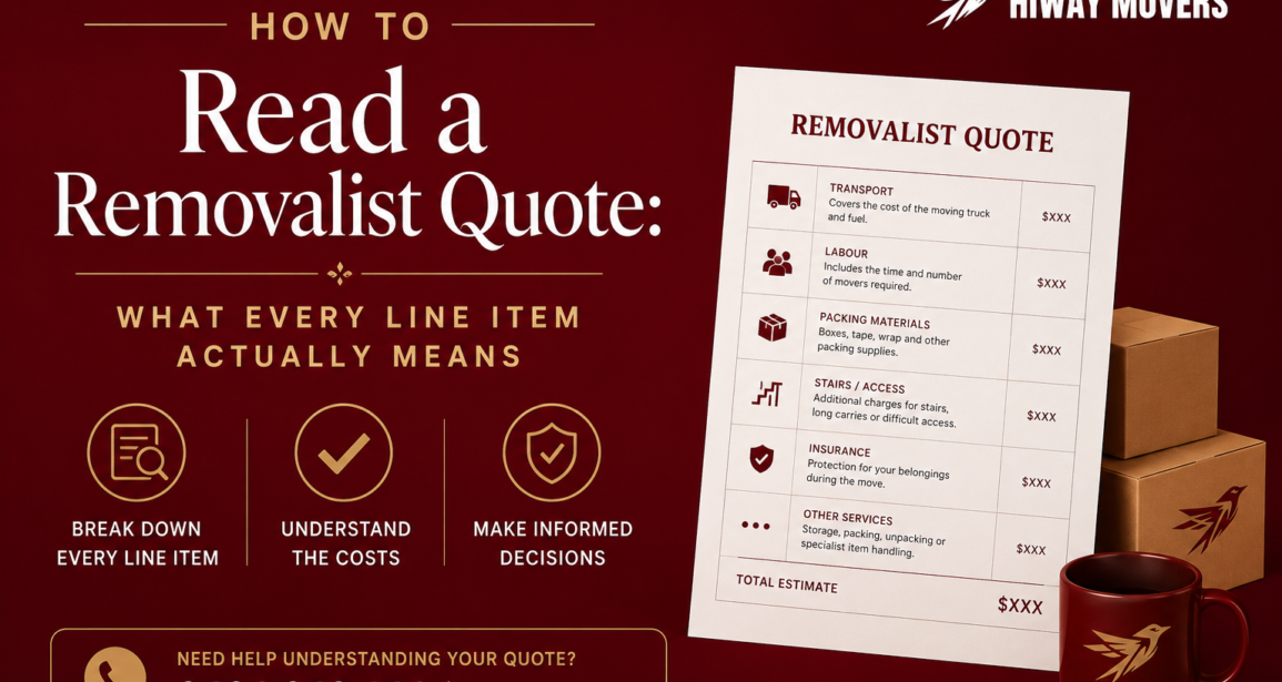 How to Read a Removalist Quote: What Every Line Item Actually Means