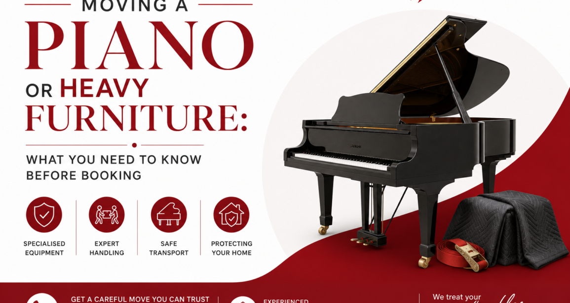 Moving a Piano or Heavy Furniture: What You Need to Know Before Booking